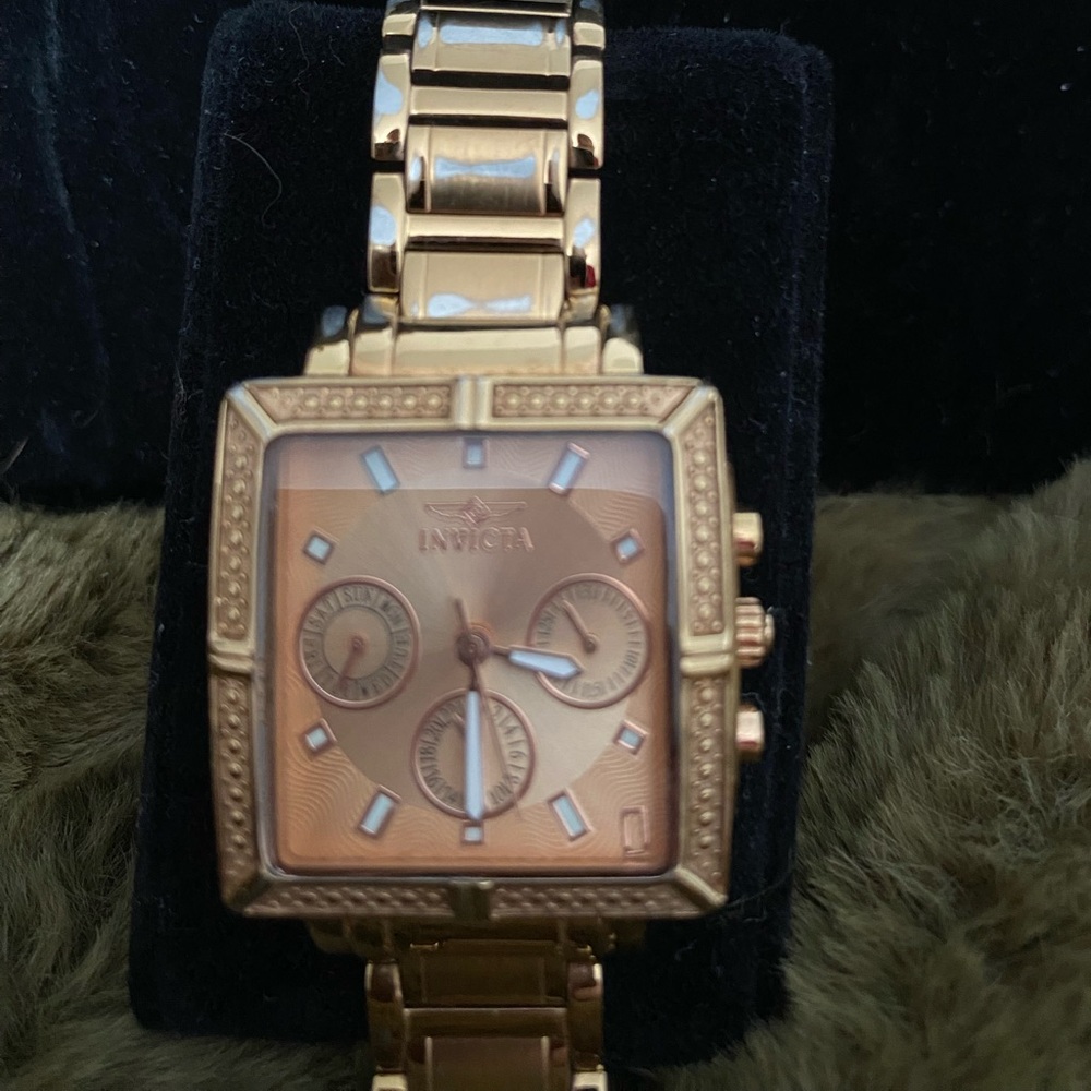 Ladies square Invicta watch, “ Wildflower”